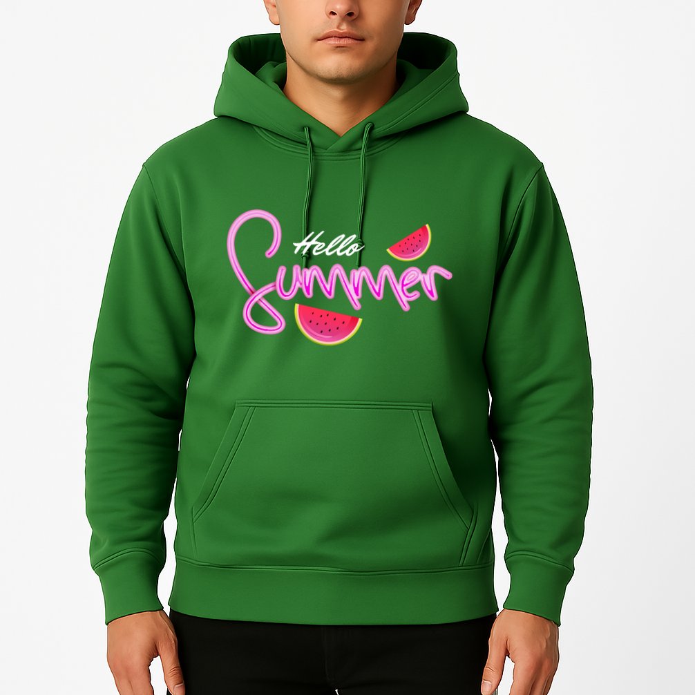 Hello Summer Watermelon Retro Hoodie