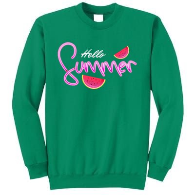 Hello Summer Watermelon Retro Sweatshirt