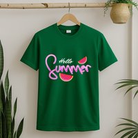 Hello Summer Watermelon Retro T-Shirt
