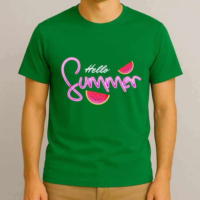 Hello Summer Watermelon Retro T-Shirt