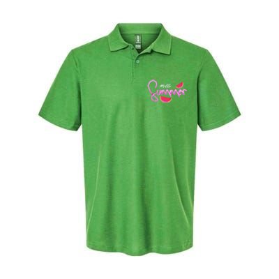 Hello Summer Watermelon Retro Softstyle Adult Sport Polo