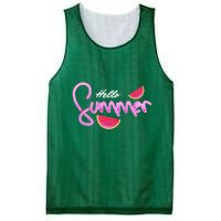 Hello Summer Watermelon Retro Mesh Reversible Basketball Jersey Tank
