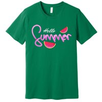 Hello Summer Watermelon Retro Premium T-Shirt