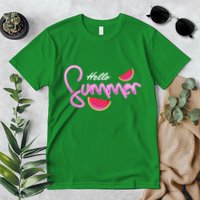 Hello Summer Watermelon Retro Premium T-Shirt