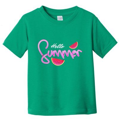 Hello Summer Watermelon Retro Toddler T-Shirt