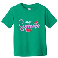 Hello Summer Watermelon Retro Toddler T-Shirt