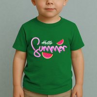 Hello Summer Watermelon Retro Toddler T-Shirt
