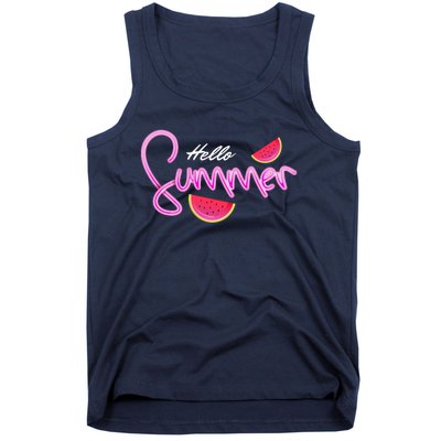 Hello Summer Watermelon Retro Tank Top