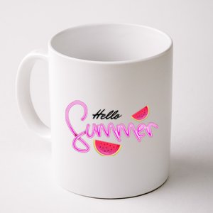 Hello Summer Watermelon Retro Coffee Mug