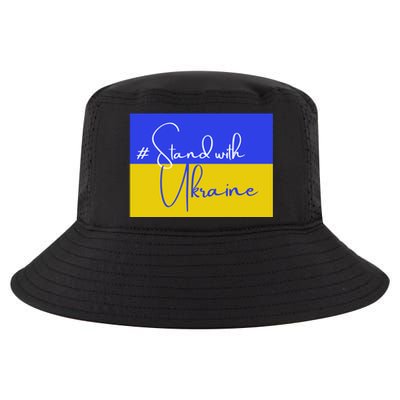 Hashtag Stand With Ukraine Flag Cool Comfort Performance Bucket Hat