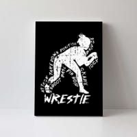 High School Wrestling Mom Dad Gift for Girl Wrestling Canvas