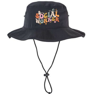 Halloween Social Worker Spooky Ghost Spooky Season Legacy Cool Fit Booney Bucket Hat