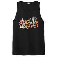 Halloween Social Worker Spooky Ghost Spooky Season PosiCharge Competitor Tank