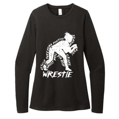 High School Wrestling Mom Dad Gift Wrestling Gift Womens CVC Long Sleeve Shirt