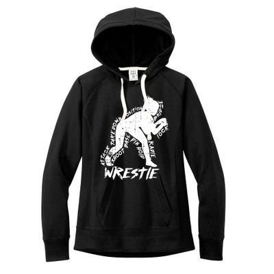 High School Wrestling Mom Dad Gift Wrestling Gift Women's Fleece Hoodie