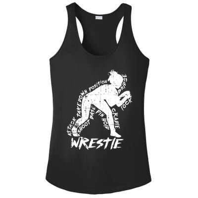 High School Wrestling Mom Dad Gift Wrestling Gift Ladies PosiCharge Competitor Racerback Tank