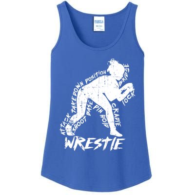 High School Wrestling Mom Dad Gift Wrestling Gift Ladies Essential Tank