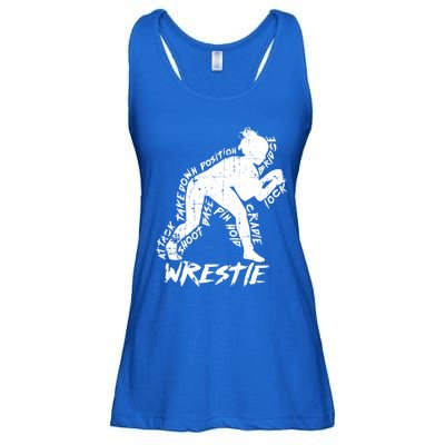 High School Wrestling Mom Dad Gift Wrestling Gift Ladies Essential Flowy Tank