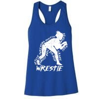 High School Wrestling Mom Dad Gift Wrestling Gift Women's Racerback Tank