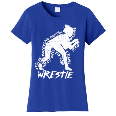 High School Wrestling Mom Dad Gift Wrestling Gift Women's T-Shirt