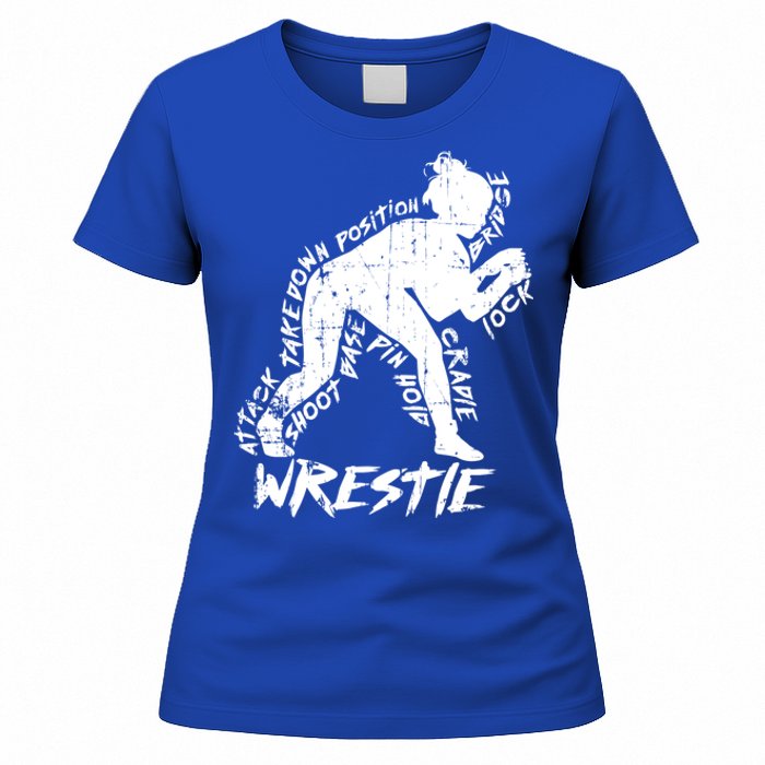 High School Wrestling Mom Dad Gift Wrestling Gift Women's T-Shirt