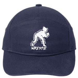 High School Wrestling Mom Dad Gift Wrestling Gift 7-Panel Snapback Hat