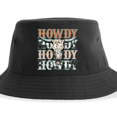 Howdy Southern Western Girl Country Rodeo Cowgirl Sustainable Bucket Hat