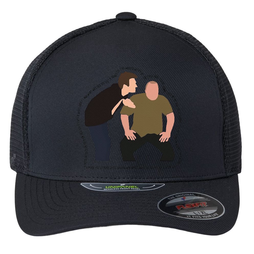 Her Sister Was A Witch Bro Funny Halloween Flexfit Unipanel Trucker Cap