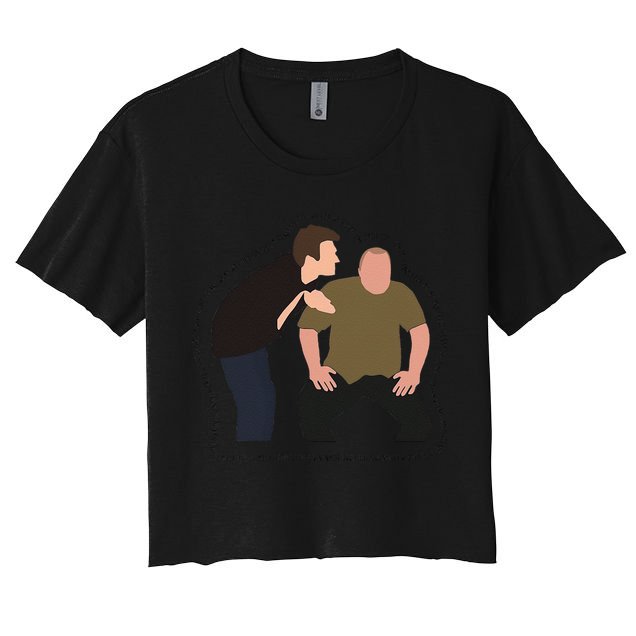 Her Sister Was A Witch Bro Funny Halloween Crop Top