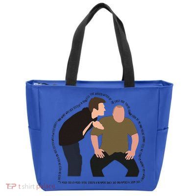 Her Sister Was A Witch Bro Funny Halloween Zip Tote Bag
