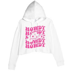 Howdy Southern Western Country Rodeo Crop Fleece Hoodie