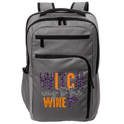 Halloween Spooky Witch Way To The Wine Drinking Matching Family Impact Tech Backpack