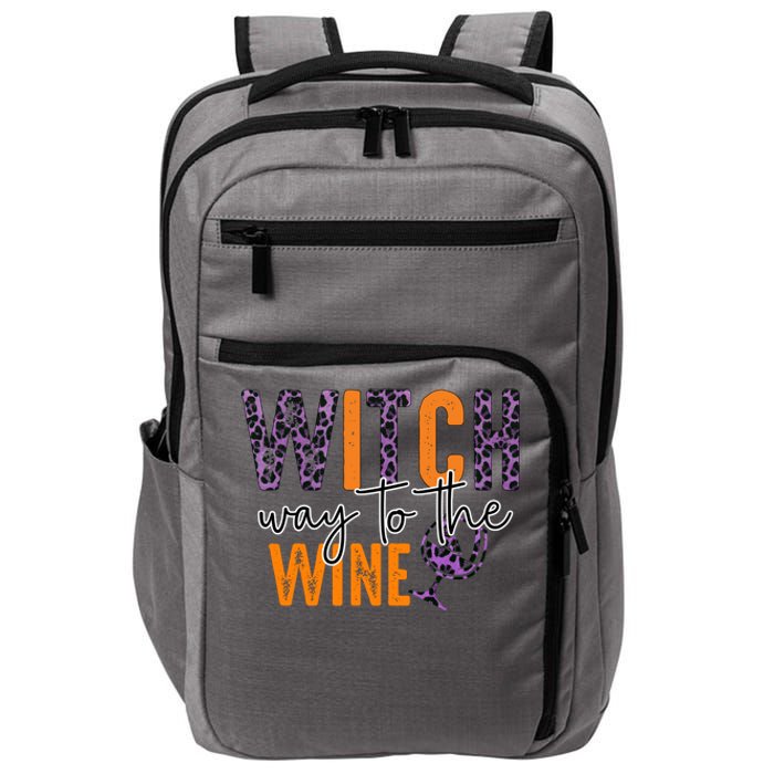 Halloween Spooky Witch Way To The Wine Drinking Matching Family Impact Tech Backpack