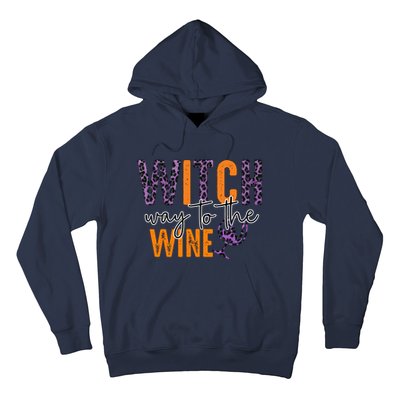 Halloween Spooky Witch Way To The Wine Drinking Matching Family Hoodie