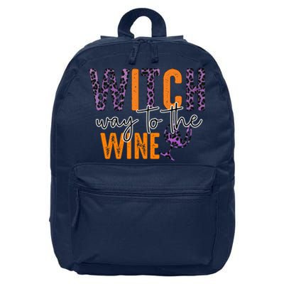 Halloween Spooky Witch Way To The Wine Drinking Matching Family 16 in Basic Backpack