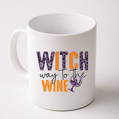 Halloween Spooky Witch Way To The Wine Drinking Matching Family Coffee Mug