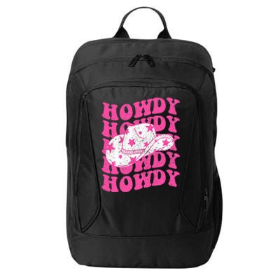 Howdy Southern Western Girl Country Rodeo Pink Cowgirl Retro City Backpack