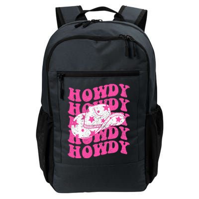 Howdy Southern Western Girl Country Rodeo Pink Cowgirl Retro Daily Commute Backpack