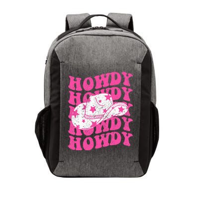 Howdy Southern Western Girl Country Rodeo Pink Cowgirl Retro Vector Backpack