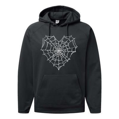 Halloween Spider Web Costume Cute Heart Spider Web Performance Fleece Hoodie