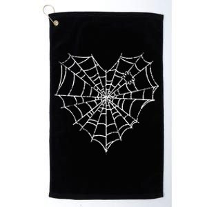 Halloween Spider Web Costume Cute Heart Spider Web Platinum Collection Golf Towel