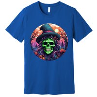 Halloween Scary Witch Face Trick Treat Gift Premium T-Shirt