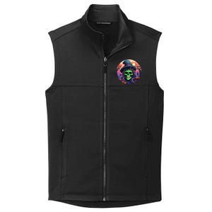 Halloween Scary Witch Face Trick Treat Gift Collective Smooth Fleece Vest