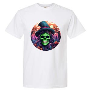 Halloween Scary Witch Face Trick Treat Gift Garment-Dyed Heavyweight T-Shirt