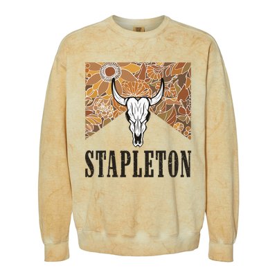 Howdy S.T.A.P.L.E.T.O.N Western S.T.A.P.L.E.T.O.N Punchy Cowboy Colorblast Crewneck Sweatshirt