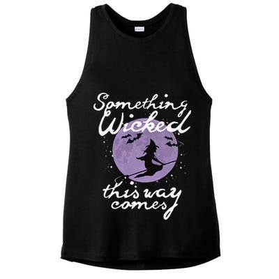 Halloween SOMETHING WICKED This WAY COMES Shakespeare Ladies PosiCharge Tri-Blend Wicking Tank