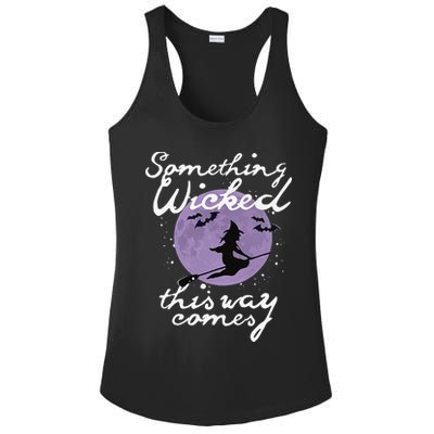 Halloween SOMETHING WICKED This WAY COMES Shakespeare Ladies PosiCharge Competitor Racerback Tank