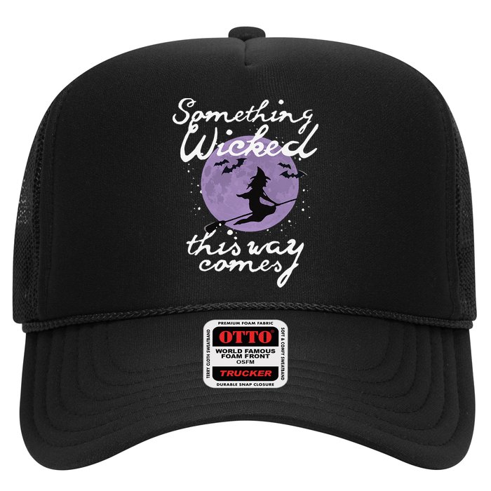 Halloween SOMETHING WICKED This WAY COMES Shakespeare Trucker Hat