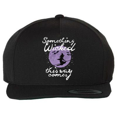 Halloween SOMETHING WICKED This WAY COMES Shakespeare Wool Snapback Cap