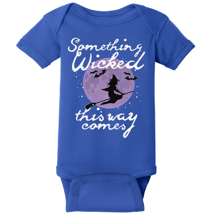 Halloween SOMETHING WICKED This WAY COMES Shakespeare Baby Bodysuit